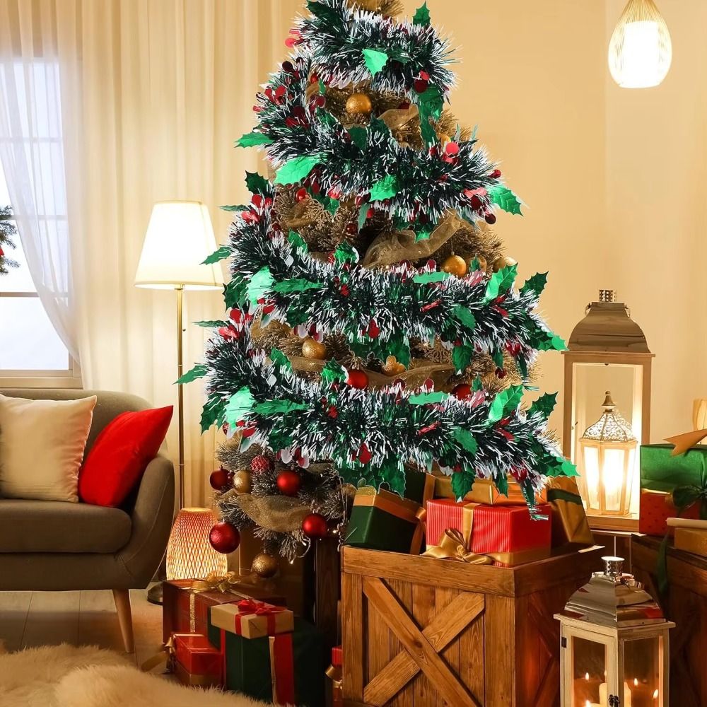 2PCS Reusable 2M Christmas Gar - Tinsel Garland Decoration recension och pris