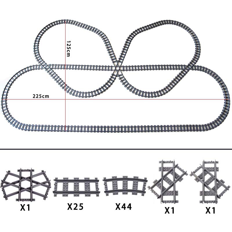 New City Train Tracks  7896 79 - Lego Set City recension och pris