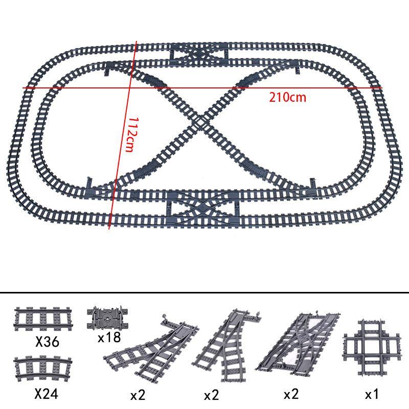 New City Train Tracks  7896 79 - Lego Set City recension och pris