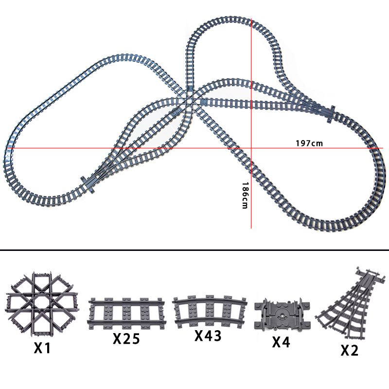 New City Train Tracks  7896 79 - Lego Set City recension och pris